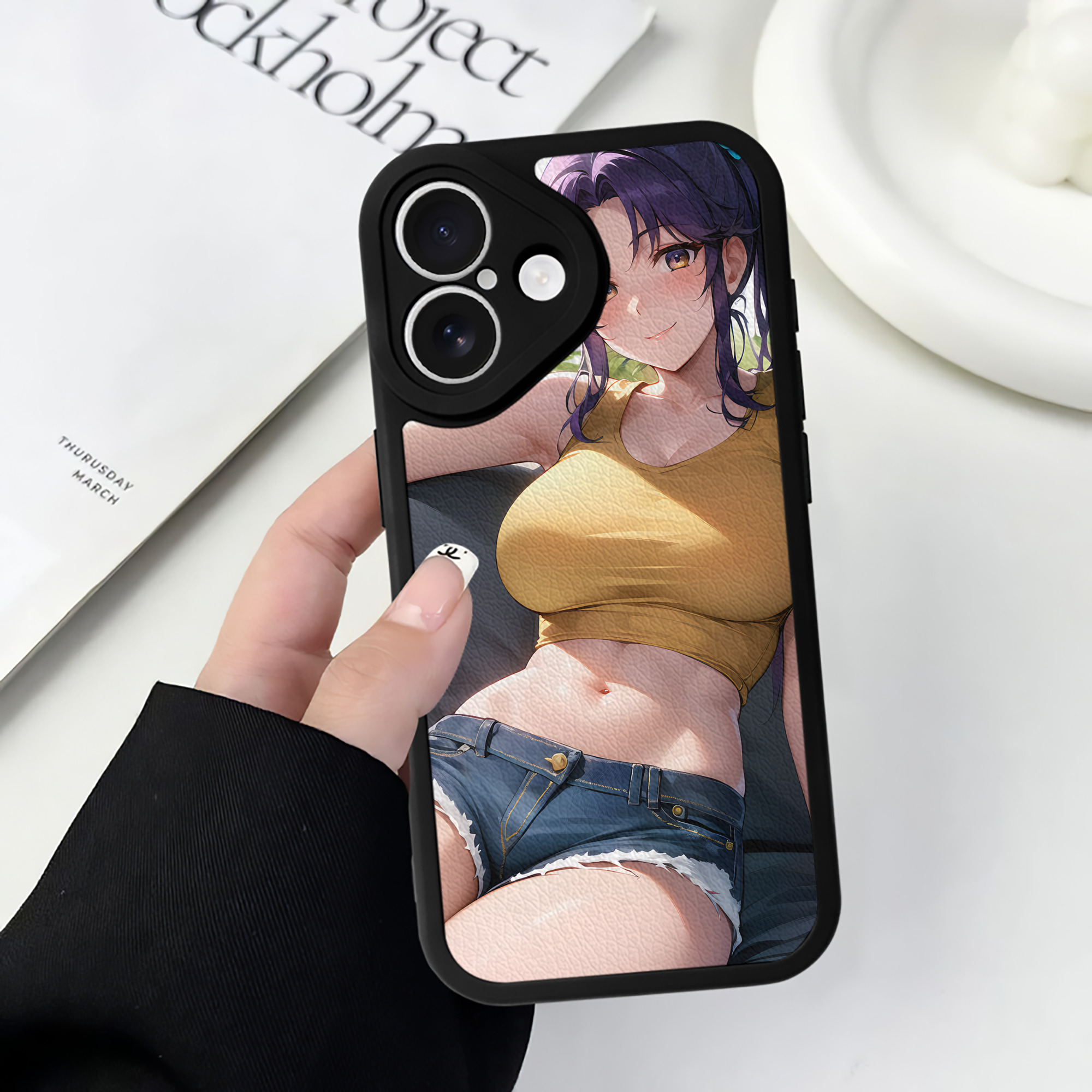 （画像用） EVA 新世紀エヴァンゲリオン 【iPhone 16シリーズ対応】シリコンスマホケース（レザー調） 材質：シリコン